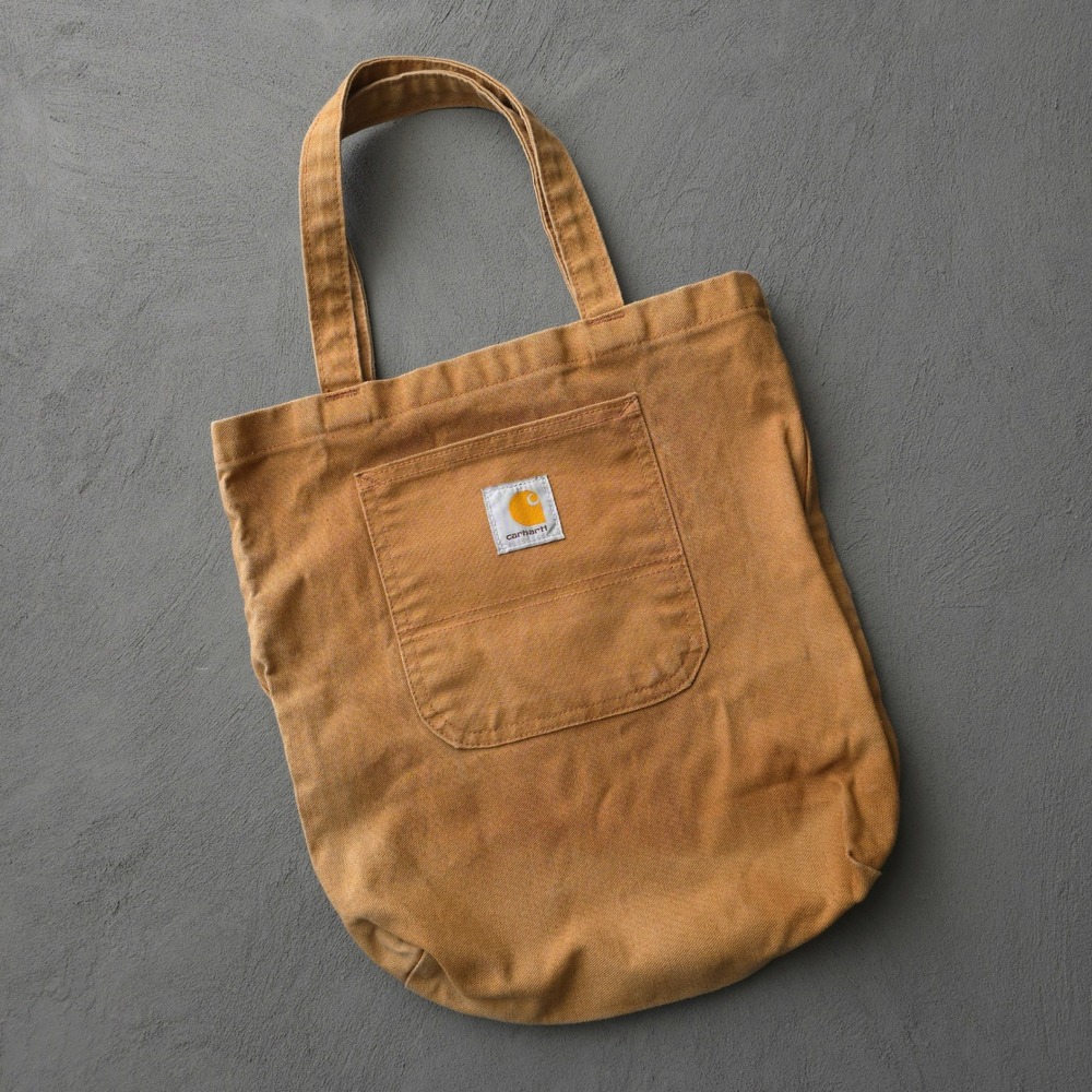 Vintage 90s Carhartt Brown Tote Bag OS A168 BRN